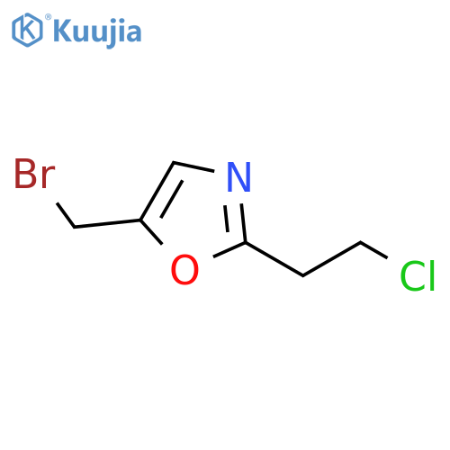 Oxazole, 5-(bromomethyl)-2-(2-chloroethyl)- structure