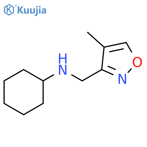 3-Isoxazolemethanamine, N-cyclohexyl-4-methyl- structure