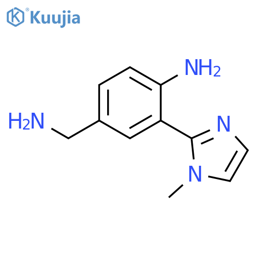 Benzenemethanamine, 4-amino-3-(1-methyl-1H-imidazol-2-yl)- structure