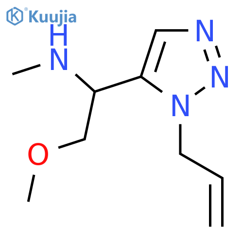 {2-methoxy-1-[1-(prop-2-en-1-yl)-1H-1,2,3-triazol-5-yl]ethyl}(methyl)amine structure
