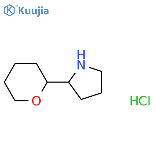 2-(oxan-2-yl)pyrrolidine hydrochloride structure