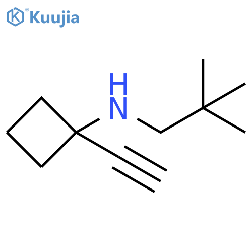 Cyclobutanamine, N-(2,2-dimethylpropyl)-1-ethynyl- structure