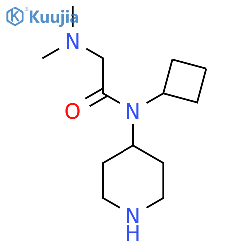 N-cyclobutyl-2-(dimethylamino)-N-(piperidin-4-yl)acetamide structure