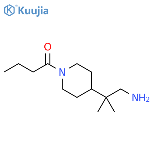 1-Butanone, 1-[4-(2-amino-1,1-dimethylethyl)-1-piperidinyl]- structure