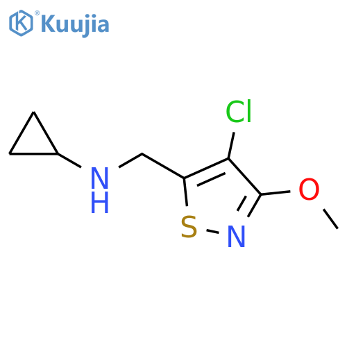 5-Isothiazolemethanamine, 4-chloro-N-cyclopropyl-3-methoxy- structure