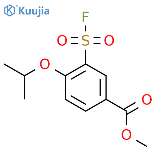 Methyl 3-(fluorosulfonyl)-4-(propan-2-yloxy)benzoate structure