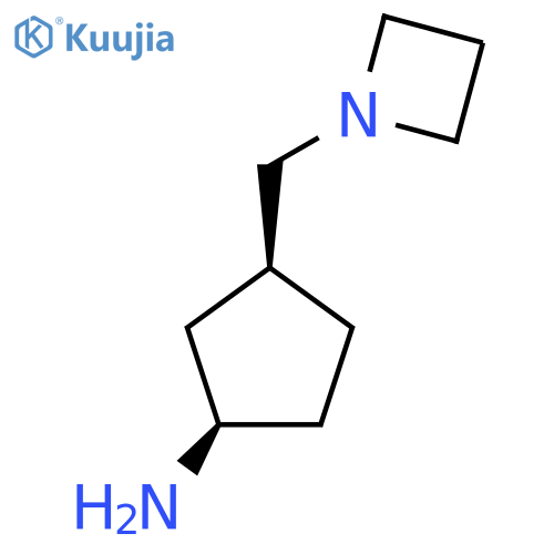 rac-(1R,3S)-3-[(azetidin-1-yl)methyl]cyclopentan-1-amine structure
