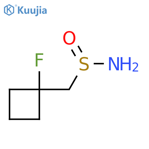 (1-Fluorocyclobutyl)methanesulfinamide structure