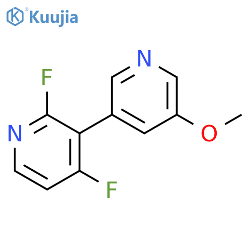 3,3'-Bipyridine, 2,4-difluoro-5'-methoxy- structure