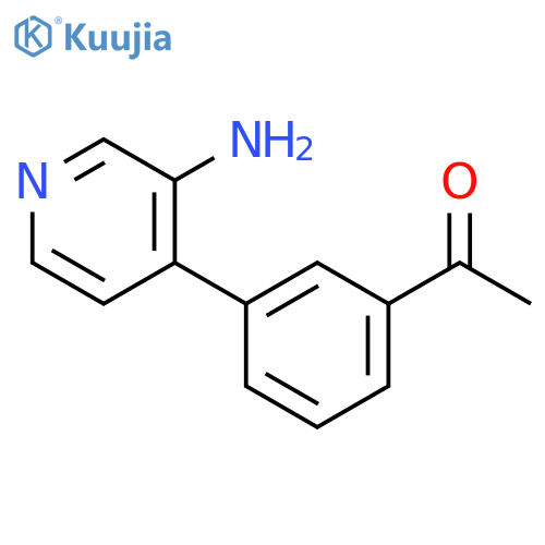 1-[3-(3-Aminopyridin-4-yl)phenyl]ethan-1-one structure