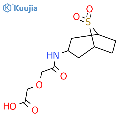 2-[({8,8-Dioxo-8lambda6-thiabicyclo[3.2.1]octan-3-yl}carbamoyl)methoxy]acetic acid structure