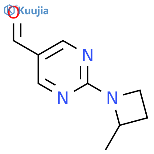 2-(2-Methylazetidin-1-yl)pyrimidine-5-carbaldehyde structure