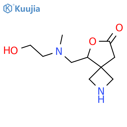 5-{[(2-Hydroxyethyl)(methyl)amino]methyl}-6-oxa-2-azaspiro[3.4]octan-7-one structure