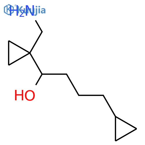 Cyclopropanebutanol, α-[1-(aminomethyl)cyclopropyl]- structure
