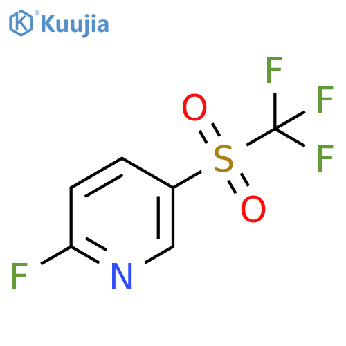 Pyridine, 2-fluoro-5-[(trifluoromethyl)sulfonyl]- structure