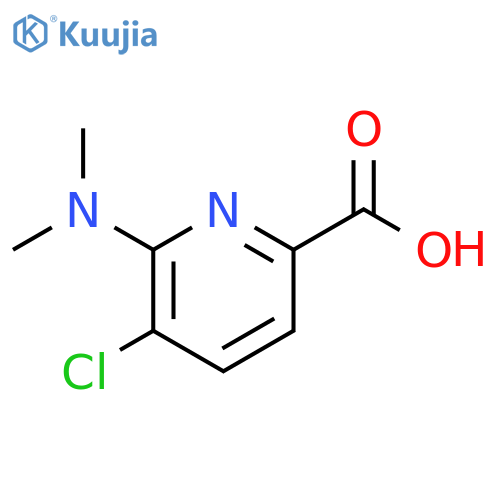 2-Pyridinecarboxylic acid, 5-chloro-6-(dimethylamino)- structure