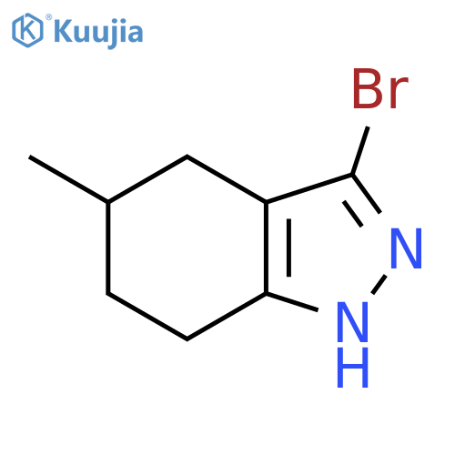 3-bromo-5-methyl-4,5,6,7-tetrahydro-2H-indazole structure