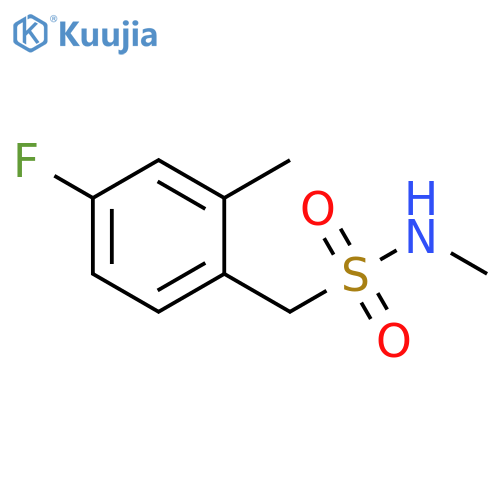Benzenemethanesulfonamide, 4-fluoro-N,2-dimethyl- structure