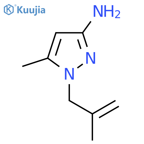 5-methyl-1-(2-methylprop-2-en-1-yl)-1H-pyrazol-3-amine structure