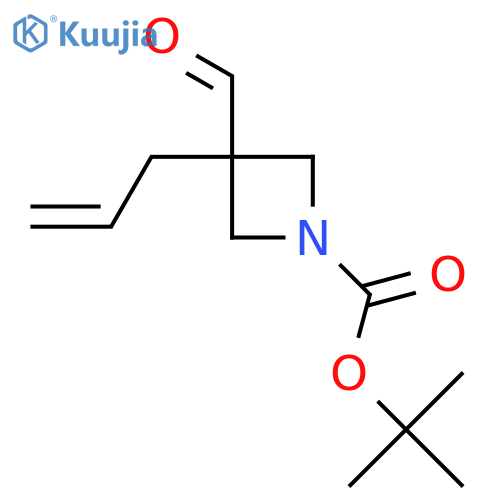 Tert-butyl 3-formyl-3-(prop-2-en-1-yl)azetidine-1-carboxylate structure