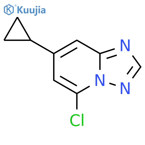 5-chloro-7-cyclopropyl-1,2,4triazolo1,5-apyridine structure