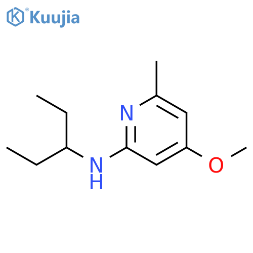 2-Pyridinamine, N-(1-ethylpropyl)-4-methoxy-6-methyl- structure