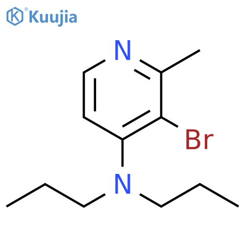 4-Pyridinamine, 3-bromo-2-methyl-N,N-dipropyl- structure