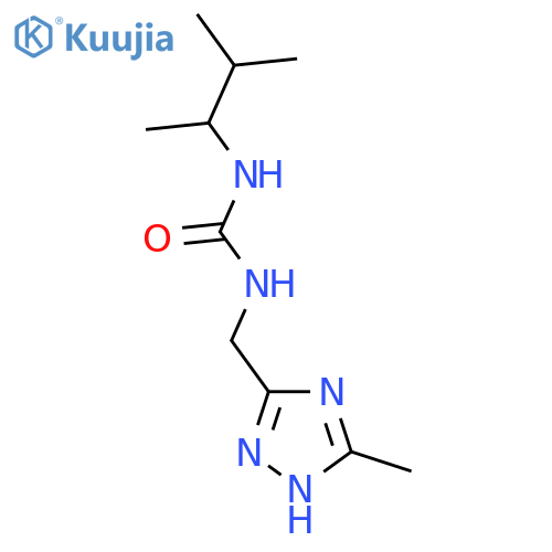 1-[(3-methyl-1H-1,2,4-triazol-5-yl)methyl]-3-(3-methylbutan-2-yl)urea structure