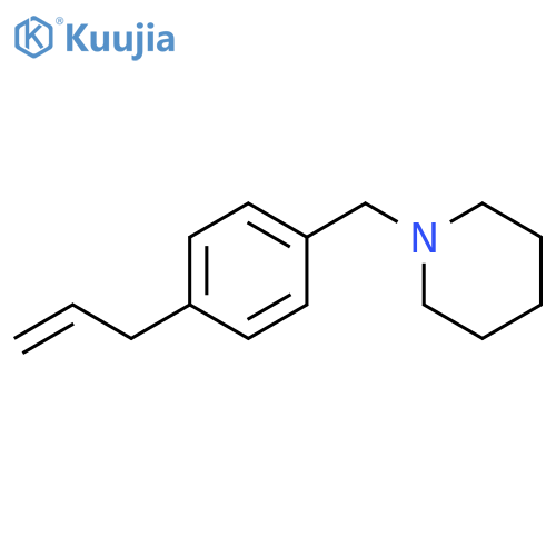 Piperidine, 1-[[4-(2-propen-1-yl)phenyl]methyl]- structure
