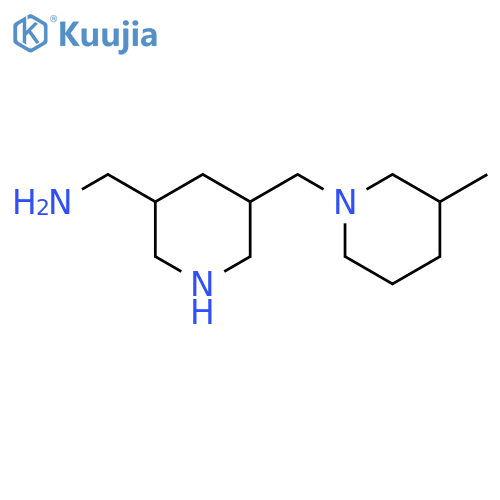 3-Piperidinemethanamine, 5-[(3-methyl-1-piperidinyl)methyl]- structure
