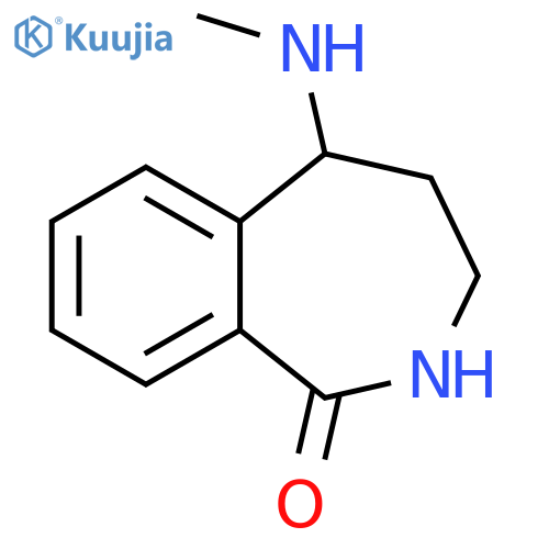 1H-2-Benzazepin-1-one, 2,3,4,5-tetrahydro-5-(methylamino)- structure