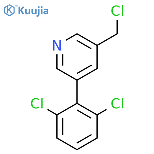 3-(Chloromethyl)-5-(2,6-dichlorophenyl)pyridine structure