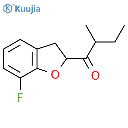 1-(7-Fluoro-2,3-dihydro-1-benzofuran-2-yl)-2-methylbutan-1-one structure