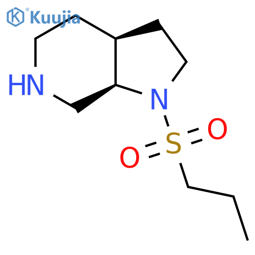 rac-(3aR,7aS)-1-(propane-1-sulfonyl)-octahydro-1H-pyrrolo[2,3-c]pyridine structure