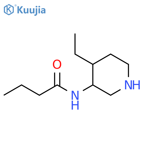 Butanamide, N-(4-ethyl-3-piperidinyl)- structure