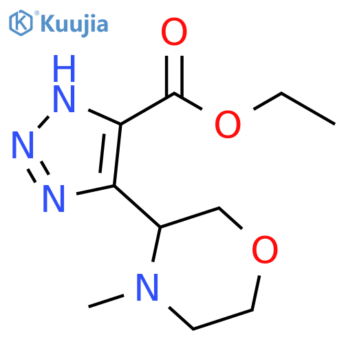 1H-1,2,3-Triazole-5-carboxylic acid, 4-(4-methyl-3-morpholinyl)-, ethyl ester structure