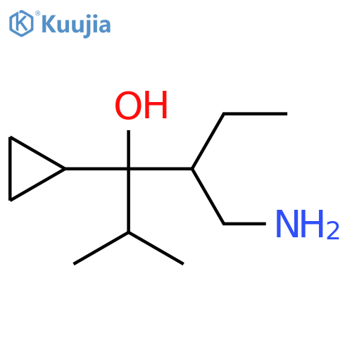 Cyclopropanemethanol, α-[1-(aminomethyl)propyl]-α-(1-methylethyl)- structure