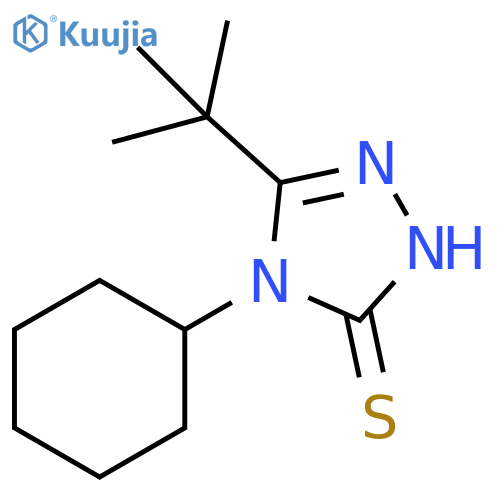 3H-1,2,4-Triazole-3-thione, 4-cyclohexyl-5-(1,1-dimethylethyl)-2,4-dihydro- structure