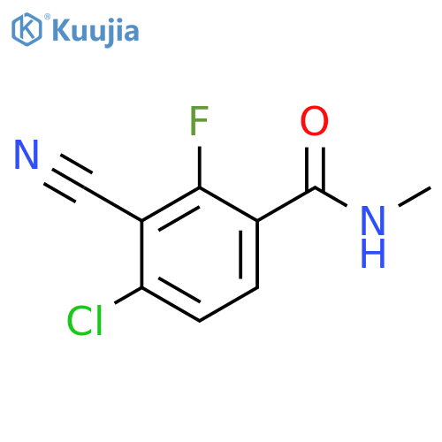 Benzamide, 4-chloro-3-cyano-2-fluoro-N-methyl- structure