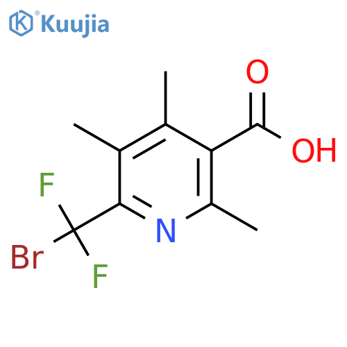 6-(Bromodifluoromethyl)-2,4,5-trimethylpyridine-3-carboxylic acid structure