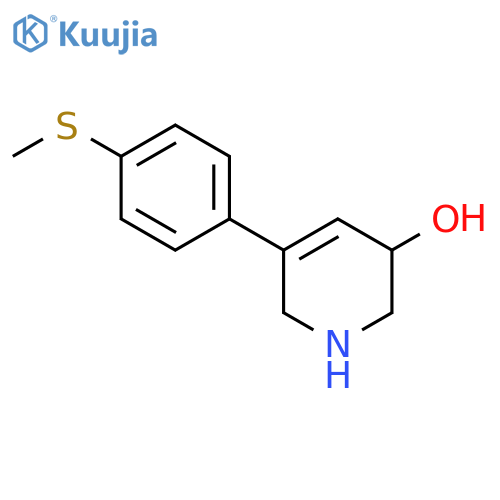 5-[4-(Methylsulfanyl)phenyl]-1,2,3,6-tetrahydropyridin-3-ol structure