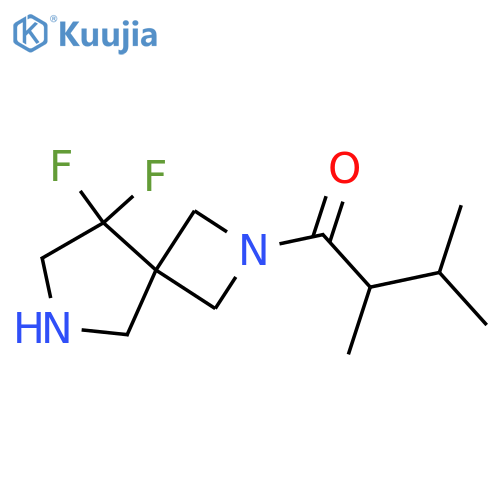 1-{8,8-Difluoro-2,6-diazaspiro[3.4]octan-2-yl}-2,3-dimethylbutan-1-one structure