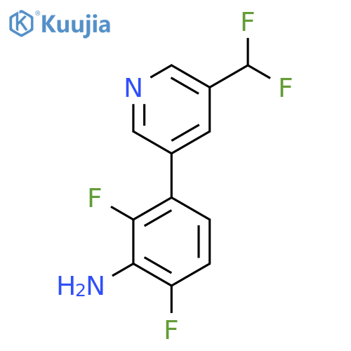 3-[5-(Difluoromethyl)pyridin-3-yl]-2,6-difluoroaniline structure