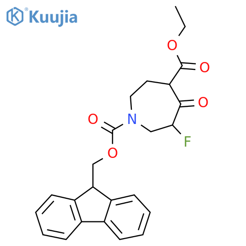 4-ethyl 1-(9H-fluoren-9-yl)methyl 6-fluoro-5-oxoazepane-1,4-dicarboxylate structure