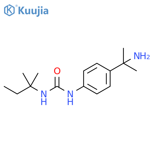 Urea, N-[4-(1-amino-1-methylethyl)phenyl]-N'-(1,1-dimethylpropyl)- structure