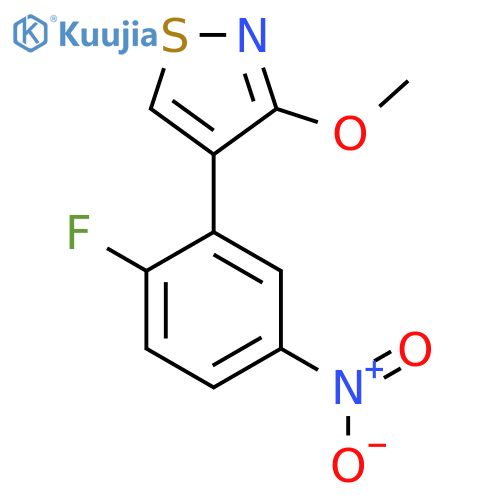4-(2-Fluoro-5-nitrophenyl)-3-methoxy-1,2-thiazole structure