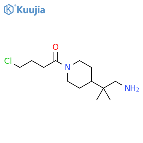 1-Butanone, 1-[4-(2-amino-1,1-dimethylethyl)-1-piperidinyl]-4-chloro- structure