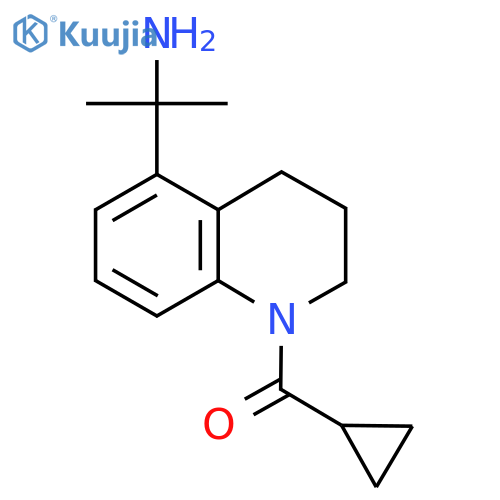 2-(1-Cyclopropanecarbonyl-1,2,3,4-tetrahydroquinolin-5-yl)propan-2-amine structure