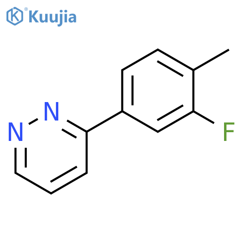 Pyridazine, 3-(3-fluoro-4-methylphenyl)- structure