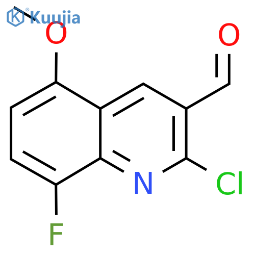 2-Chloro-8-fluoro-5-methoxyquinoline-3-carbaldehyde structure